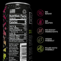 LMNT Sparkling Electrolyte Drink - Black Cherry Lime | 12-Count