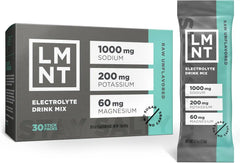 LMNT Zero Sugar Electrolytes - Raw Unflavored Salt | Drink Mix | 30-Count