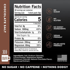 LMNT Zero Sugar Electrolytes - Chocolate Salt | Drink Mix | 12-Count